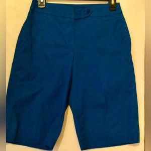 Jones NY Knee Shorts Royal Blue